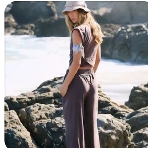 NEW WITH TAGS XL FREE PEOPLE HOT SHOT CROSSOVER SET EXPRESSO BROWN.